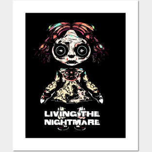 Creepy Scary Doll Living The Nightmare October 31st Horror Posters and Art